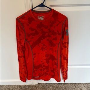 Under Armour Red Long Sleeve Performance Tee